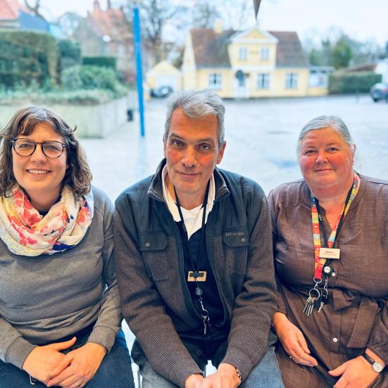 Ane, Kenneth og Mette der laver booktalks